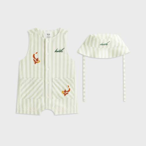 Kith Baby Embroidered Odin Shortall Set - Sage