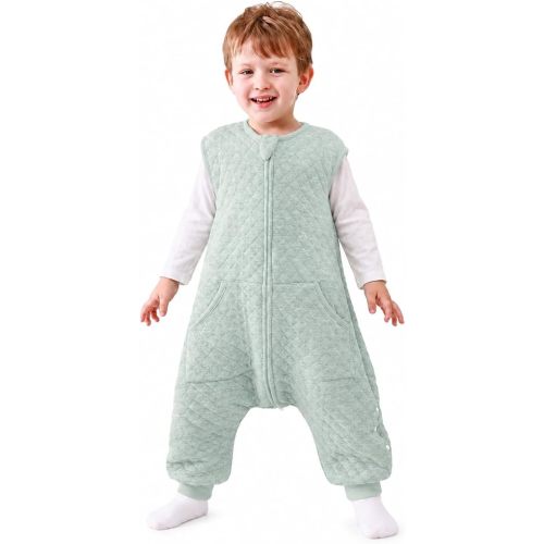 HOMEAL 1.0 TOG Toddler Sleep Sacks, Sleeveless Baby Sleep Sack with Feet