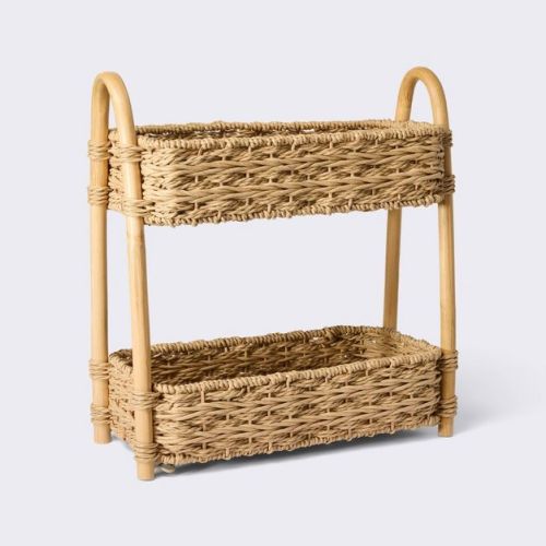 Woven Tiered Organizer - Cloud Island™: Paper Material, Rectangle Shape