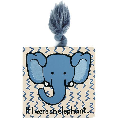 Jellycat If I were an Elephant: A Baby Touch and Feel Board Book Children's Book - Baby Gift