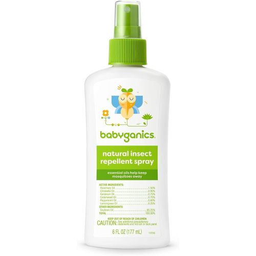 Babyganics Natural Insect Repellent, Packaging May Vary, 6 Fl Oz