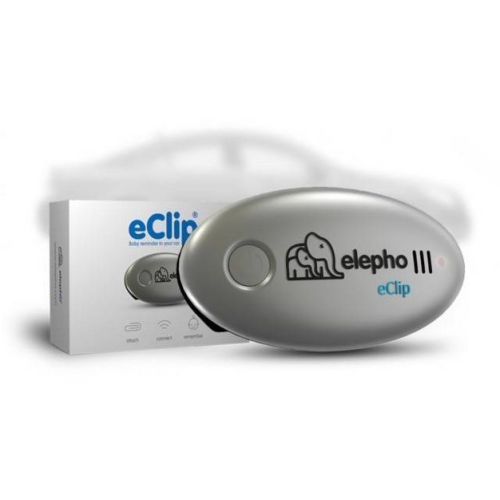 Elepho eClip Baby Car Seat Alarm: Silver, Baby Monitor Accessory
