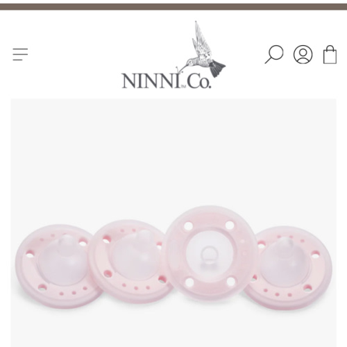 Ninni Pacifier Petal Pink 4 Pack