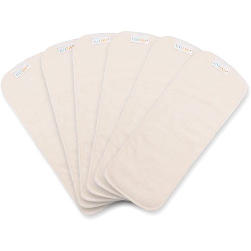 ALVABABY 6PCS Cloth Diaper Inserts - 5-Layer Super Soft Inserts for Diapers and Covers