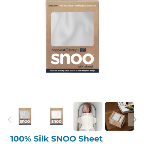 100% Silk SNOO Sheet