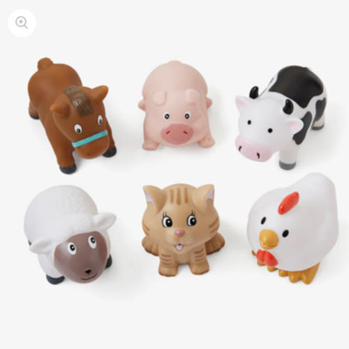 Barnyard Party Squirtie Baby Bath Toys – Elegant Baby