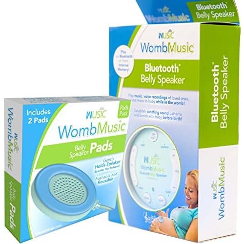 Wusic Bluetooth Belly Speaker Bundle with 2 Extra Silicone Replacement Pads