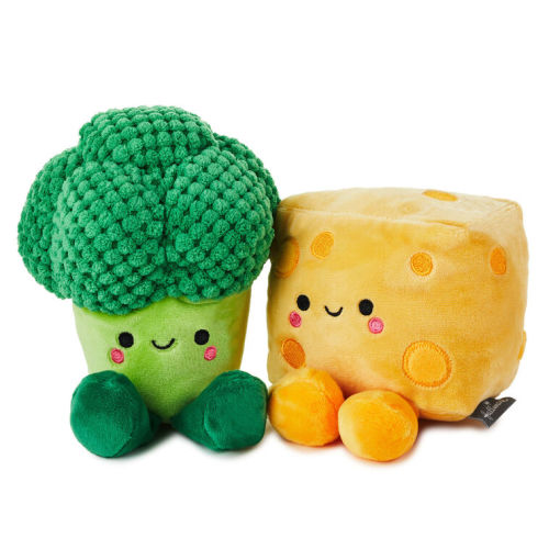 Better Together Broccoli and Cheese Magnetic Plush, 5.75"