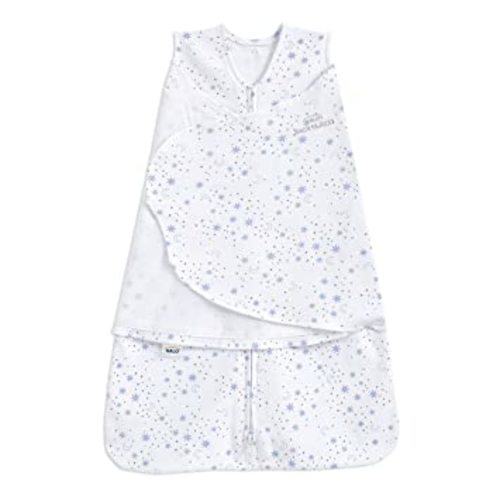 HALO 100% Cotton Sleepsack Swaddle, 3-Way Adjustable Wearable Blanket, TOG 1.5, Lullaby Forest, Newborn, 0-3 Months