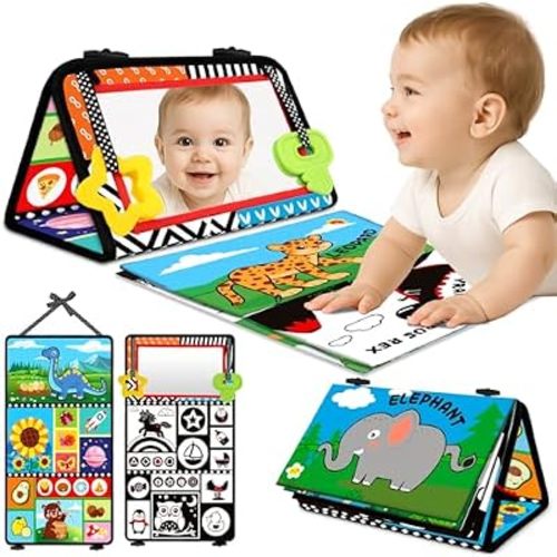 Tummy Time Toys: Black and White High Contrast Baby Toys for Newborn