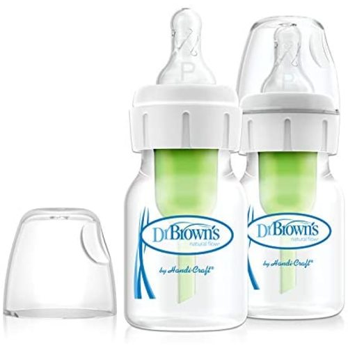 Dr. Brown's Natural Flow 2 Pack Bottles - 2 Oz Green