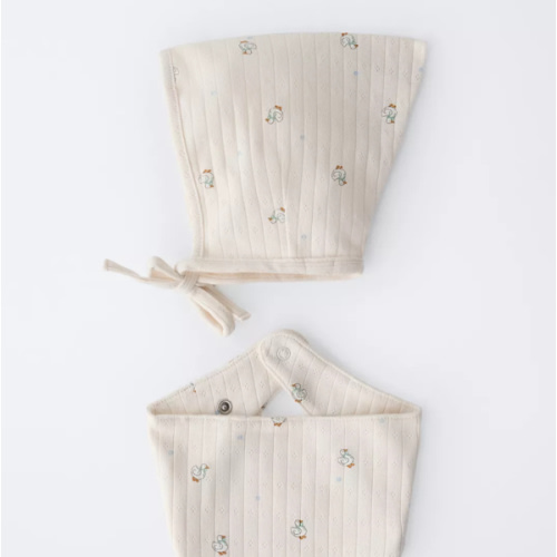 GOOSE PRINT BONNET AND BANDANA SET - Light beige | ZARA United States