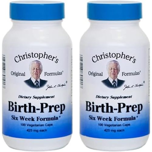 Christopher's Original Formulas Birth-Prep Capsules 100 ct - Herbal Blend for Expectant Mothers - Supports Natural Preparation for Childbirth - Pack of 2