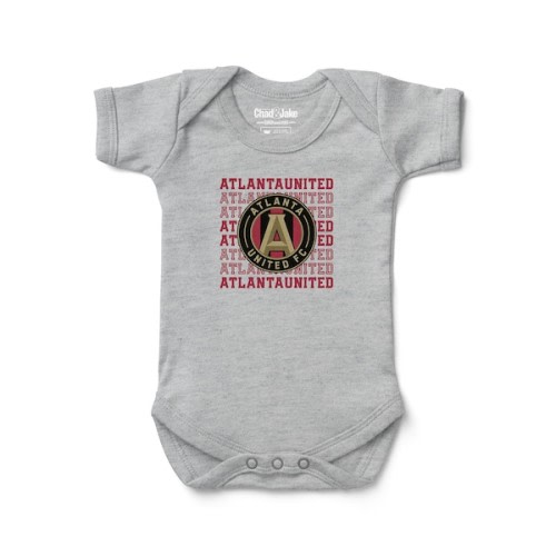 Newborn & Infant Atlanta United FC Chad & Jake Heather Gray Retro Bodysuit