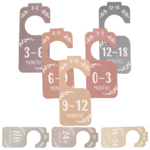 8 Pcs Baby Wardrobe Divider Hangers Closet Clothing Partition Boxwood Newborn