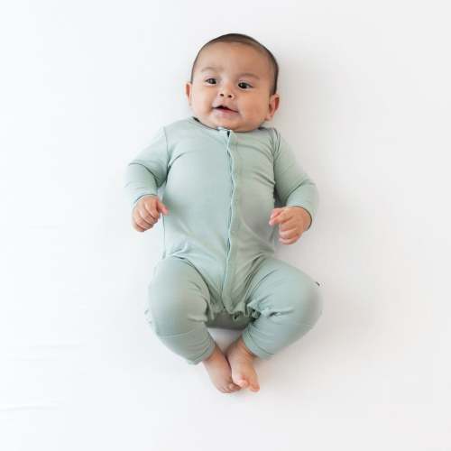 Snap Romper in Sage | Baby and Infant Sleeper | Kyte Baby 3-6 months