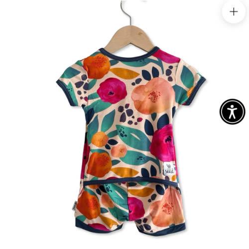 In Full Bloom Shorty Romper