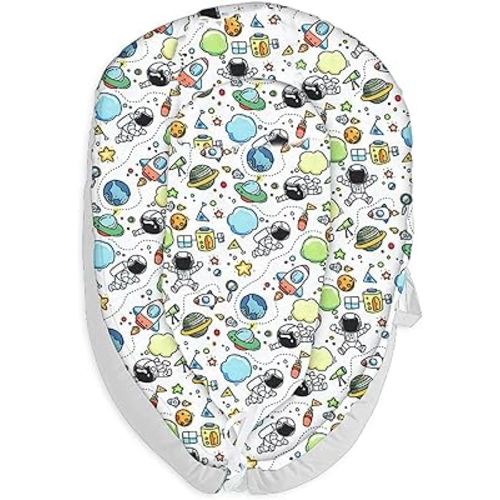 Newborn Lounger Cover for 0-12 Months, Breathable & Portable Infant Lounger Cover（Universe）