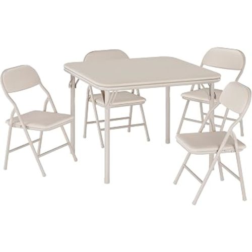 Garvee 5-Piece Folding Table and Chairs for Boys and Girls