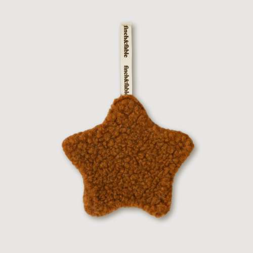 Wool Sherpa Pacifier Lovey - Chestnut