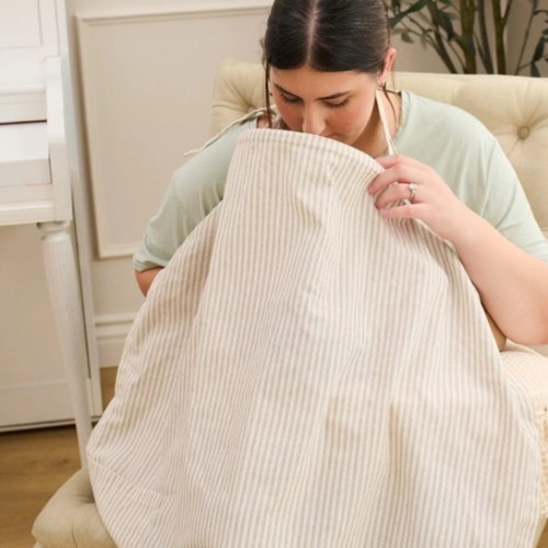 Linen Nursing Cover
