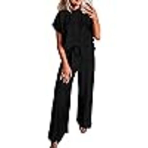 Amazon.com: KIRUNDO Womens Loungewear Set 2025 Trendy Summer Casual Short Sleeve Tops Wide Leg Lounge Pants Set Going Home Outfit For Mom After Birth(Army Green, Small) : Clothing, Shoes & Jewelry