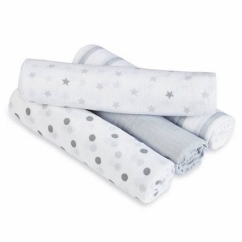 Aden + Anais Essentials Swaddle Blanket - Dove - 4pk