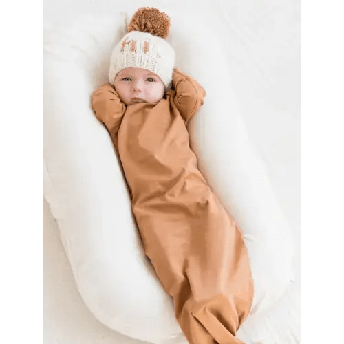 Colored Organics Infant Gown - Ginger Color, 0-3M Size