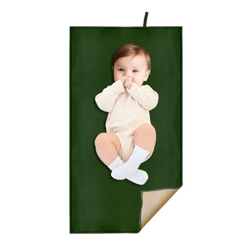 BEWDIO Olive Green Changing Mat for Baby, Diaper Changing Pad for Baby Travel or Home, Foldable Mat Fits Perfectly in Diaper Bag (67-06)