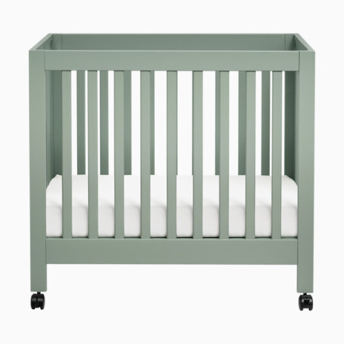 babyletto Origami Mini Crib - Light Sage