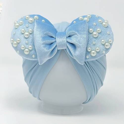Blue Velvet || Minnie Ears Headwrap || Minnie Ears Turban || Minnie Ears for Babies || Magic kingdom Ears