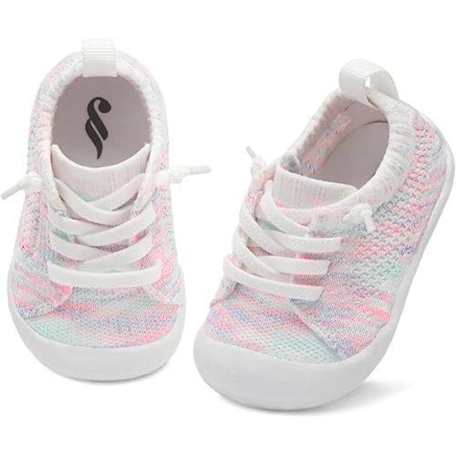 JIASUQI Baby Shoes for Toddler Boys Girls Sneakers Slip on Walking Shoes for Babies