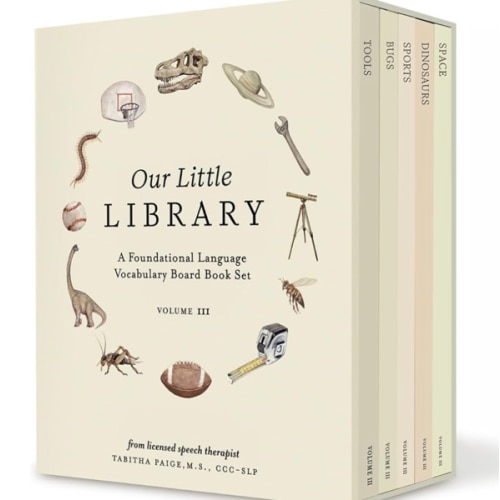 Our Little Library Vol. 3: Dinosaurs, Space, Tools, Bugs, and Sports Board Book Set for Boys & Girls (Tabitha Paige Children's Book Series)