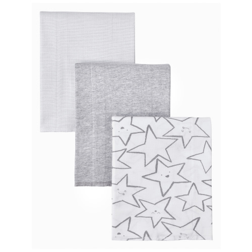 Little Star Cotton Burp Cloth, 3pk Unisex