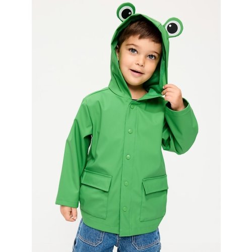Water-Resistant Unisex Critter Hooded Jacket for Toddler