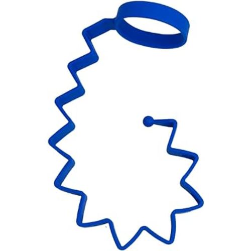 Busy Baby Bottle Bungee - Sippy Cup Strap - Keeps Bottles and Sippy Cups Off The Floor - Food Grade Silicone - Dishwasher Safe (Blue)