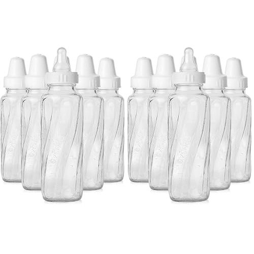 Evenflo Feeding Classic Glass Bottle, Twist Bottles, 8 Oz, 6 Bottles (Pack of 12)