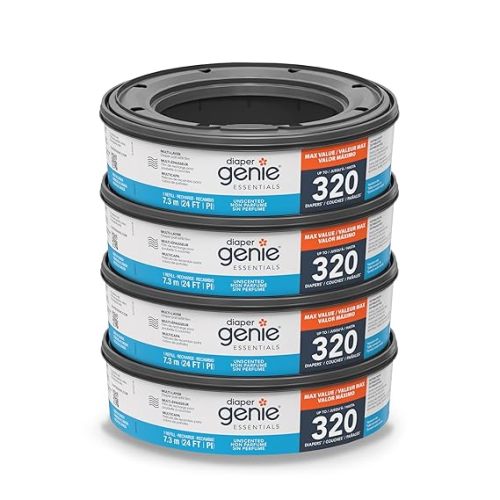 Diaper Genie Essentials Round Refill Pack of 4