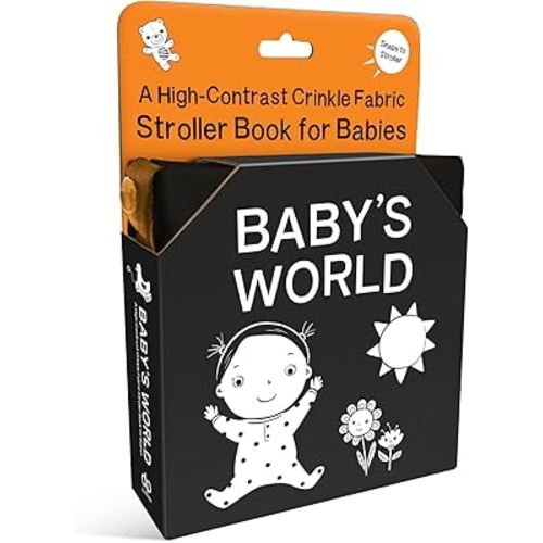 Baby's World: A High-Contrast Crinkle Fabric Stroller Book for Babies (High-Contrast Stroller Books, 2)