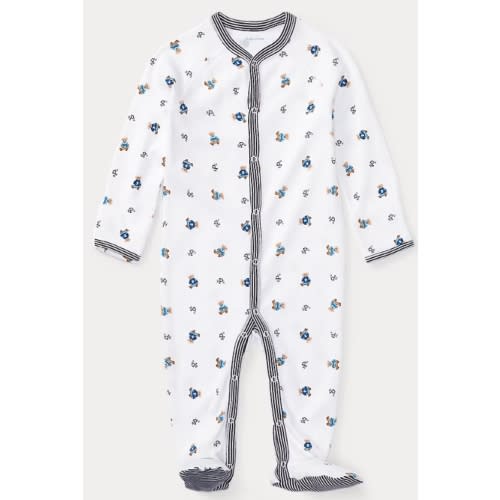 Polo Bear Cotton Coverall | Ralph Lauren