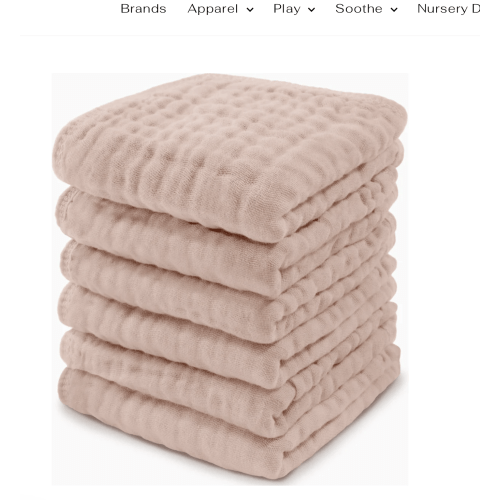 Comfycubs 100% Muslin Cotton Baby Washcloths