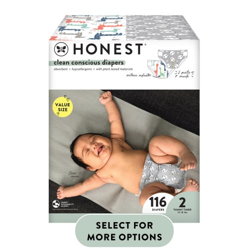 The Honest Company, Clean Conscious™ Diapers, Size 2, 116 Count (Select for More Options)