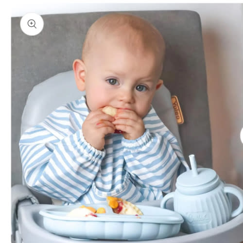 The Grayson Long Sleeve Bib - Brush Stripes – Calla and Friends