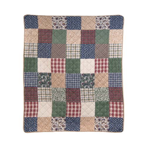 Donna Sharp Rustic Paisley Cotton and Pieced Throw Blanket