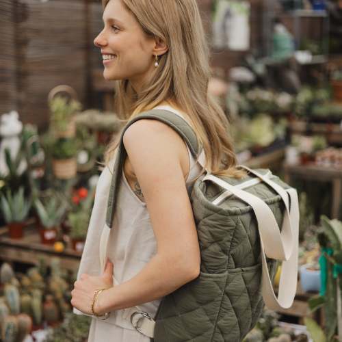 Sac à dos matelassé convertible
