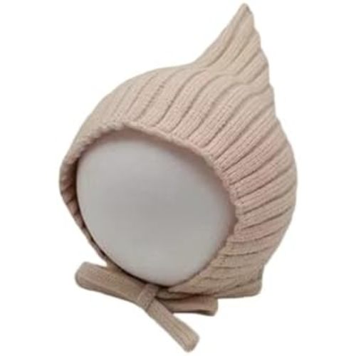 Infant Baby Knit Hats Pointed Bonnet Toddler Cute Ribbed Winter Warm Cover Ears Cap for Girls Boys