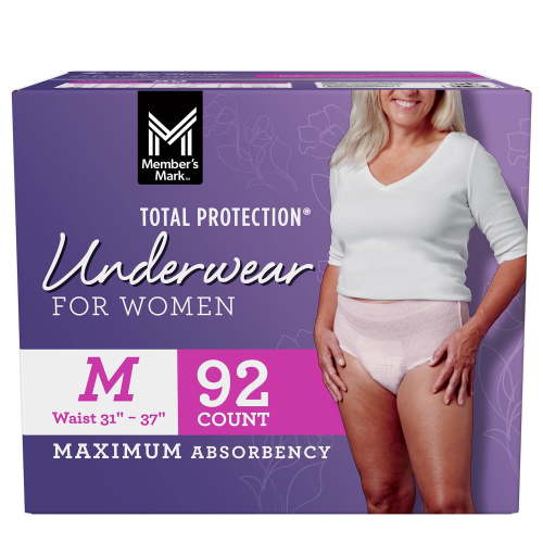 Member's Mark Total Protection Incontinence Underwear for Women, Choose Size - Samsclub.com
