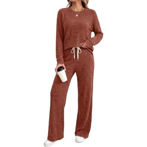 Sipaya 2 Piece Sets for Women Fall Outfits 2026 Matching Lounge Set