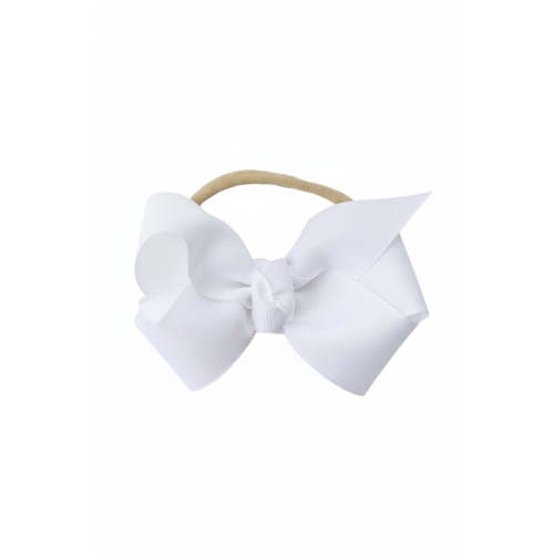 Ribbon Bow Headband | White