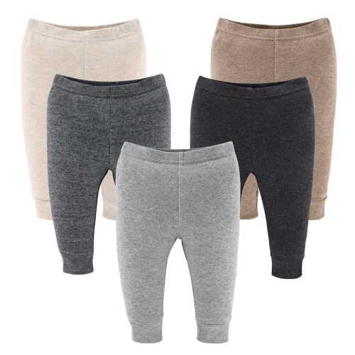 Earthy Neutrals Baby Pants, 5-Pack, Newborn to 24 Months